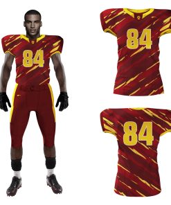 Burgundy and Gold Football Jersey