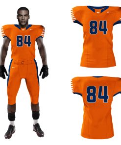 Orange and Navy Football Jersey