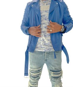 Roc Street Signature Azure Leather Jacket