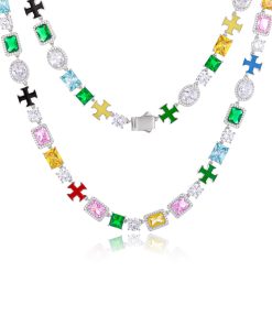 MULTI GEMSTONE TENNIS CHAIN
