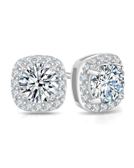 ICED CLUSTER STUD EARRINGS