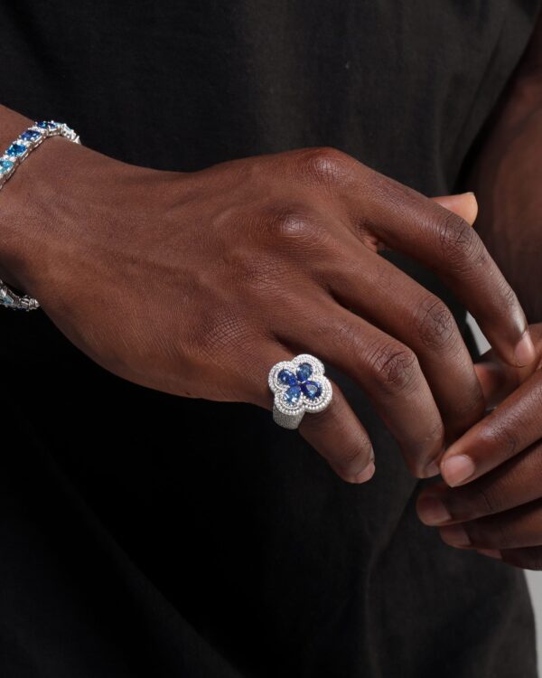 CLOVER DRIP BLUE RING - Image 2