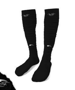 Black Crinkle Socks