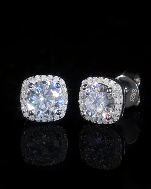 ICED CLUSTER STUD EARRINGS - Image 3