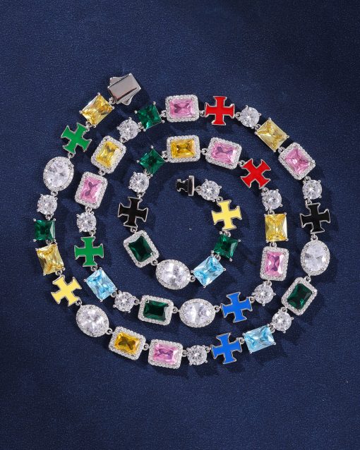 MULTI GEMSTONE TENNIS CHAIN - Image 3