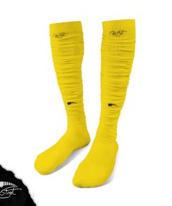 Yellow Crinkle Socks
