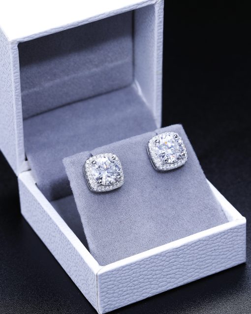 ICED CLUSTER STUD EARRINGS - Image 4