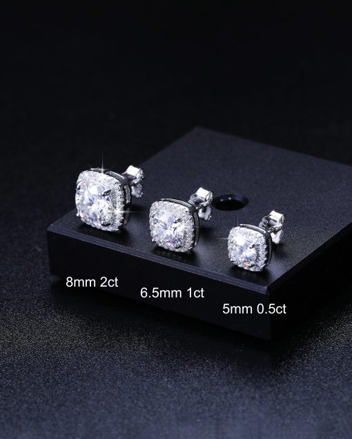 ICED CLUSTER STUD EARRINGS - Image 5