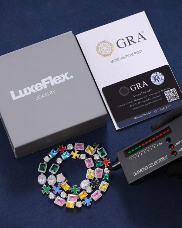 MULTI GEMSTONE TENNIS CHAIN - Image 5