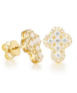 CLUSTERED CROSS STUD EARRINGS