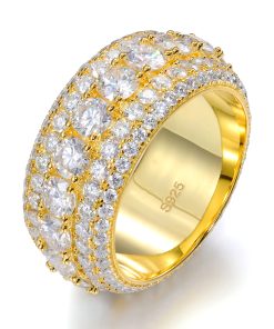 5 LAYER DIAMOND BAND RING
