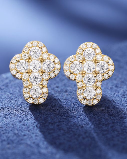 CLUSTERED CROSS STUD EARRINGS - Image 2