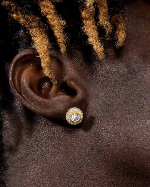 CLUSTER HALO EARRINGS - Image 2