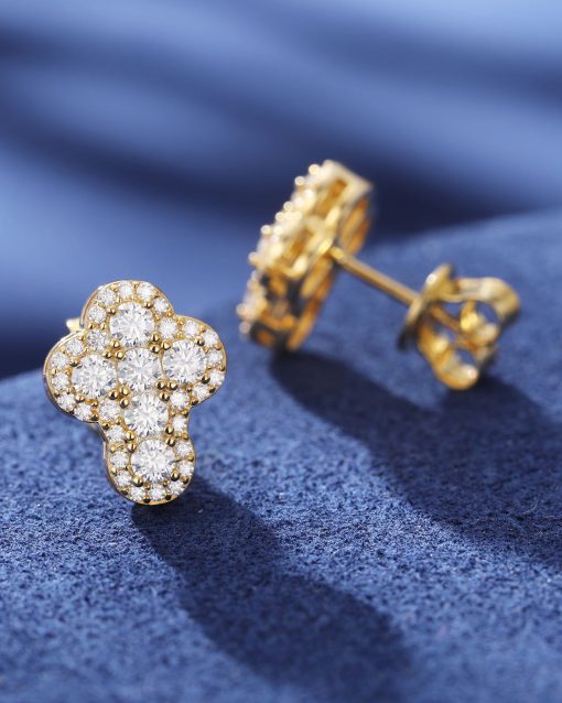 CLUSTERED CROSS STUD EARRINGS - Image 3