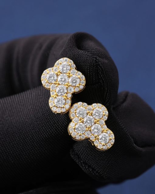 CLUSTERED CROSS STUD EARRINGS - Image 4