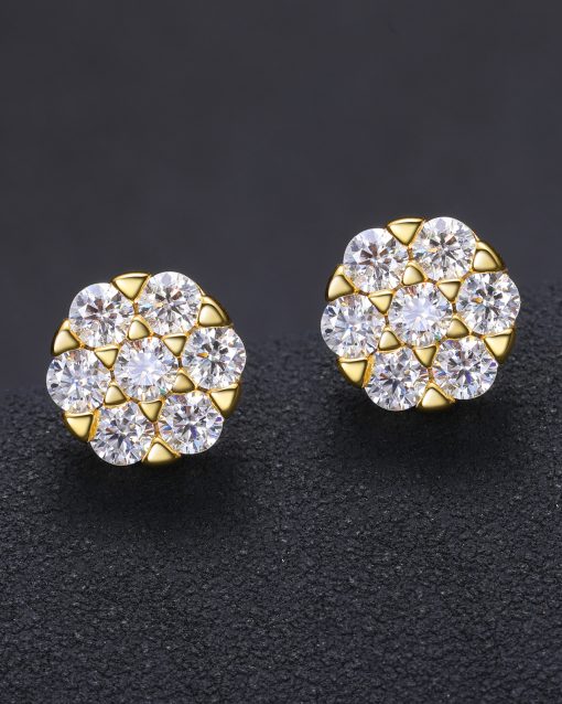 CLUSTER STUD EARRINGS - Image 4