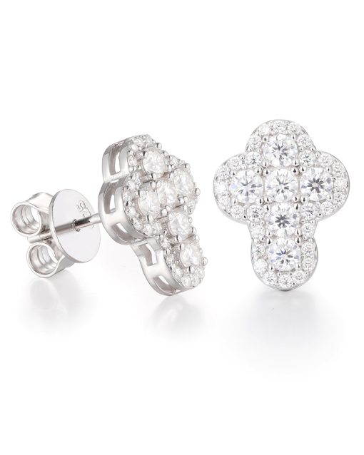 CLUSTERED CROSS STUD EARRINGS - Image 5