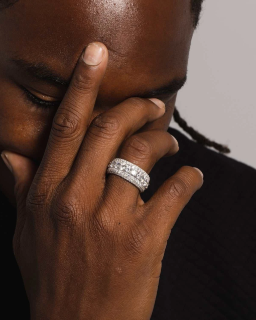 5 LAYER DIAMOND BAND RING - Image 7