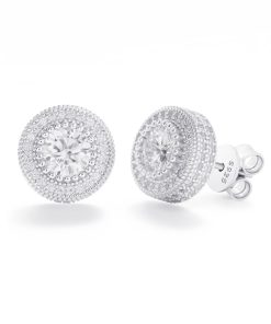 CLUSTER HALO EARRINGS