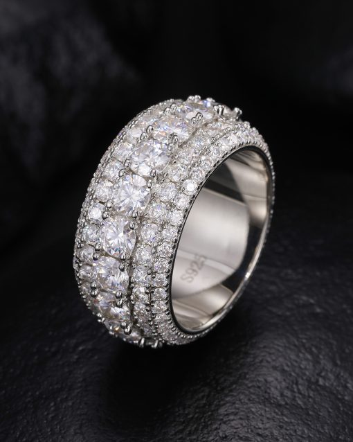 5 LAYER DIAMOND BAND RING - Image 8