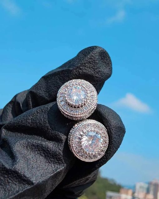 CLUSTER HALO EARRINGS - Image 8