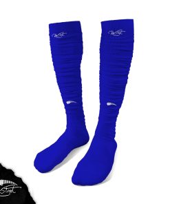 Blue Crinkle Socks