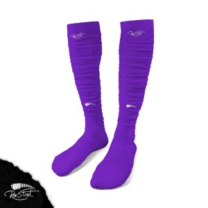 Purple Crinkle Socks