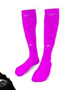Hot Purple Crinkle Socks