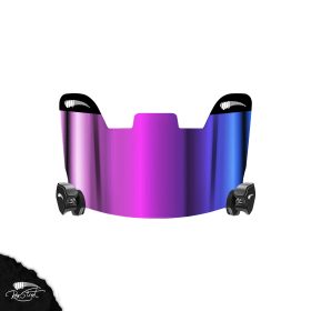 Purple Rainbow Football Visor