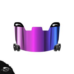 Purple Rainbow Football Visor