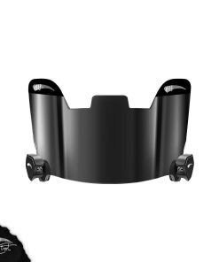Black Smoked Football Visor