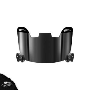 Black Smoked Football Visor