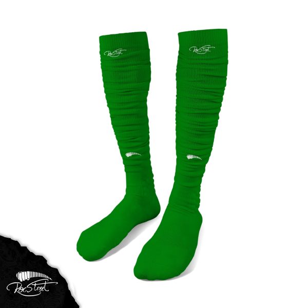 Green Crinkle Socks