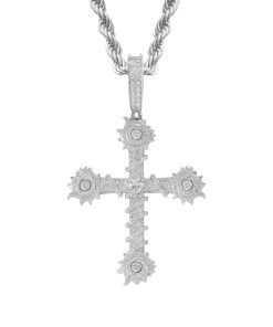 BLAZING CROSS NECKLACE