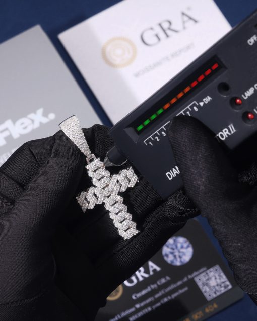 ICED CUBAN CROSS PENDANT - Image 2