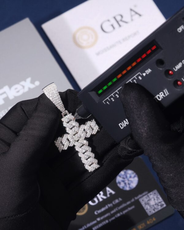 ICED CUBAN CROSS PENDANT - Image 2