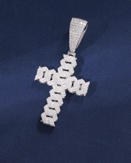 ICED CUBAN CROSS PENDANT - Image 3