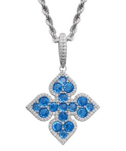CLOVER PENDANT-BLUE