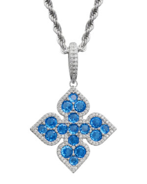CLOVER PENDANT-BLUE