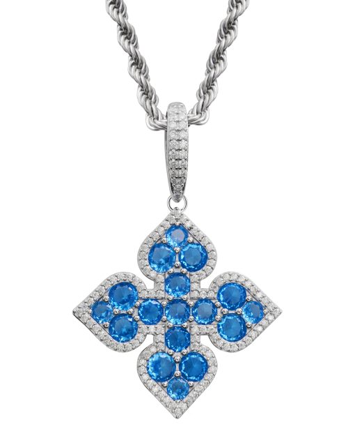 CLOVER PENDANT-BLUE