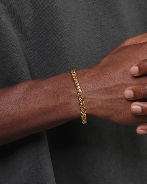 CLEAN CUBAN LINK BRACELET - 6MM - Image 2