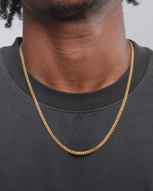 CLEAN CUBAN LINK CHAIN - 4MM - Image 2