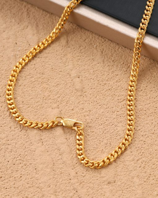 CLEAN CUBAN LINK CHAIN - 4MM - Image 3
