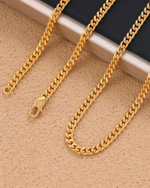 CLEAN CUBAN LINK CHAIN - 4MM - Image 4
