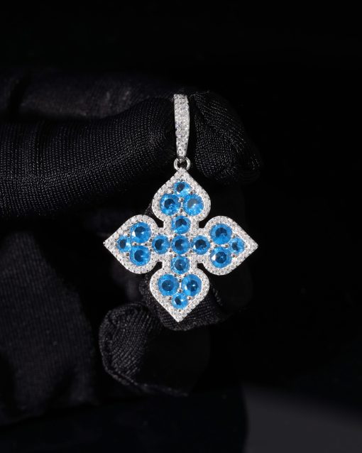 CLOVER PENDANT-BLUE - Image 2