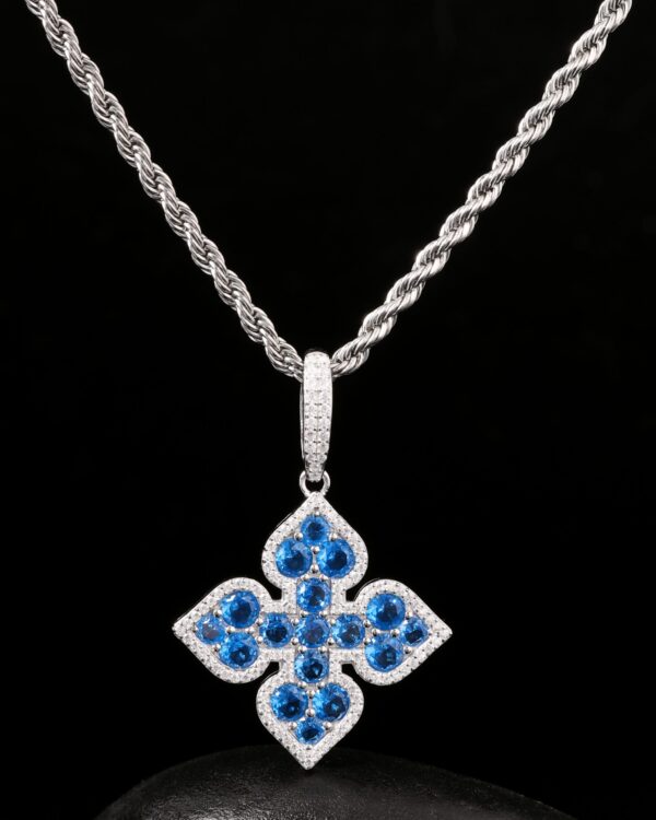 CLOVER PENDANT-BLUE - Image 3