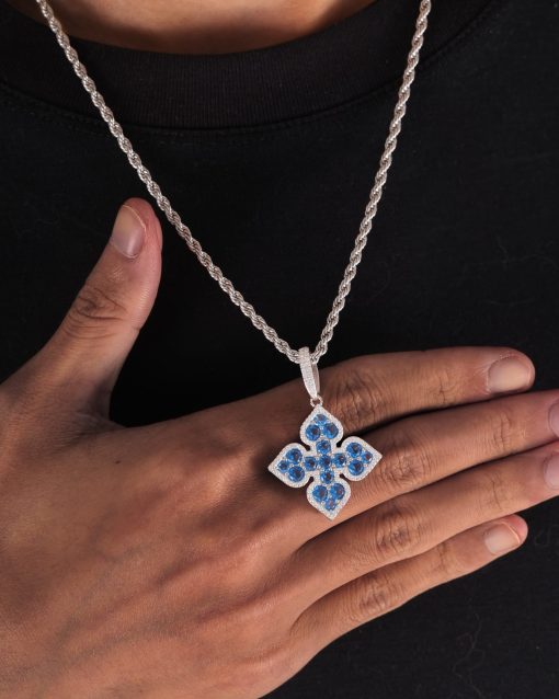 CLOVER PENDANT-BLUE - Image 4