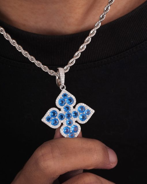CLOVER PENDANT-BLUE - Image 5