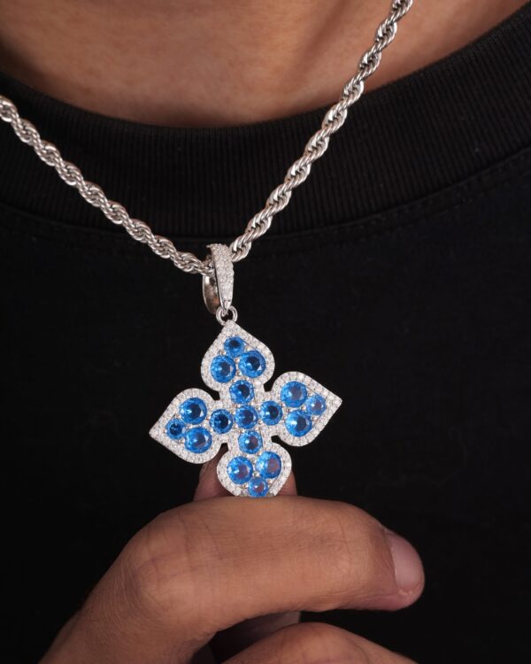 CLOVER PENDANT-BLUE - Image 5
