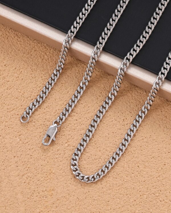 CLEAN CUBAN LINK BRACELET - 4MM - Image 8